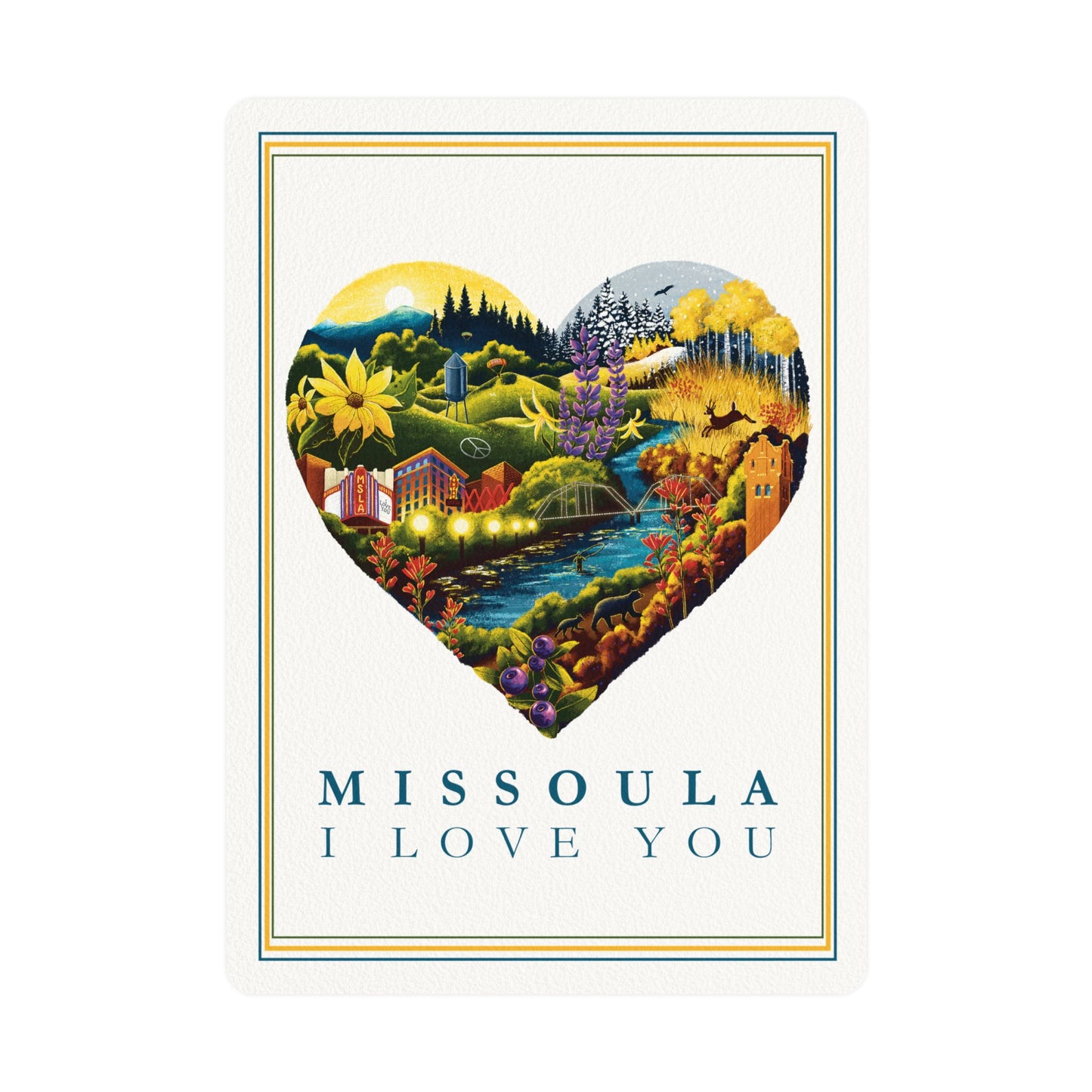 Missoula I Love You Postcards - (1 or set of 15)