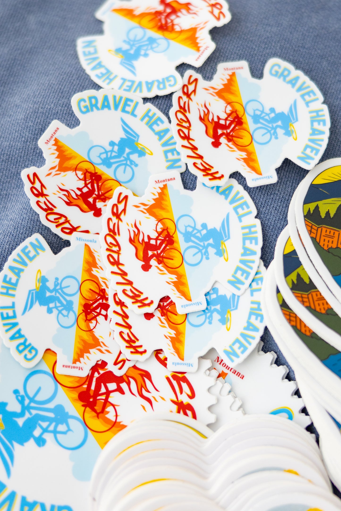 Missoula Cycling Stickers – Hellriders & Gravel Heaven Edition