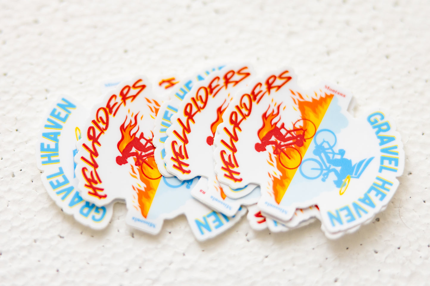Missoula Cycling Stickers – Hellriders & Gravel Heaven Edition
